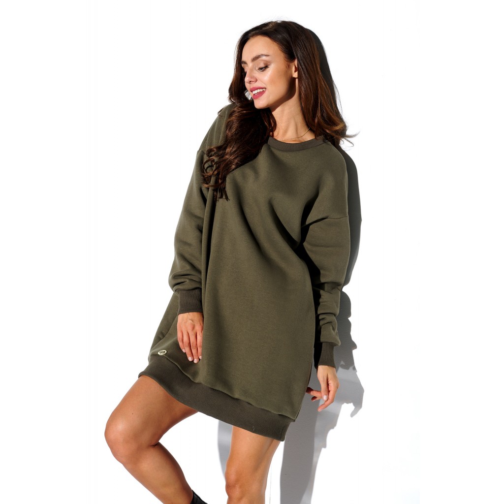 Długa bawełniana bluza basic LN109