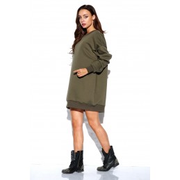 Długa bawełniana bluza basic LN109