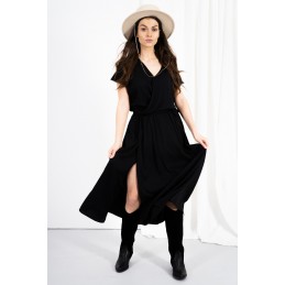 Kopertowa sukienka z rozcięciem LN115