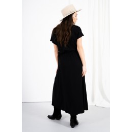 Kopertowa sukienka z rozcięciem LN115