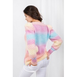 Tęczowy sweter LS334