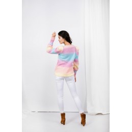 Tęczowy sweter LS334