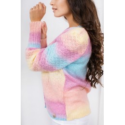 Tęczowy sweter LS334