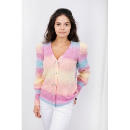 Tęczowy sweter LS334