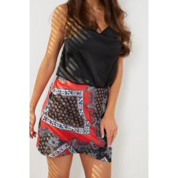 Krótka spódniczka z jedwabiem LG550