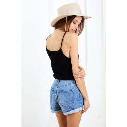 Ażurowy top na ramiączkach LSG128