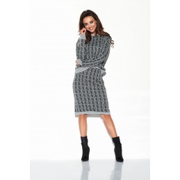 Komplet monogramy sweterek i spódniczka LSG108