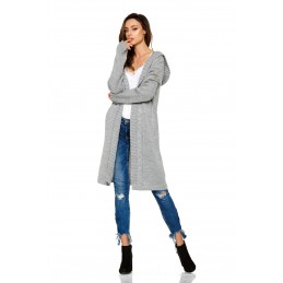 Modny kardigan z kapturem LS213